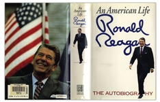 Ronald Reagan Signed First Edition of His Autobiography ''An American Life''